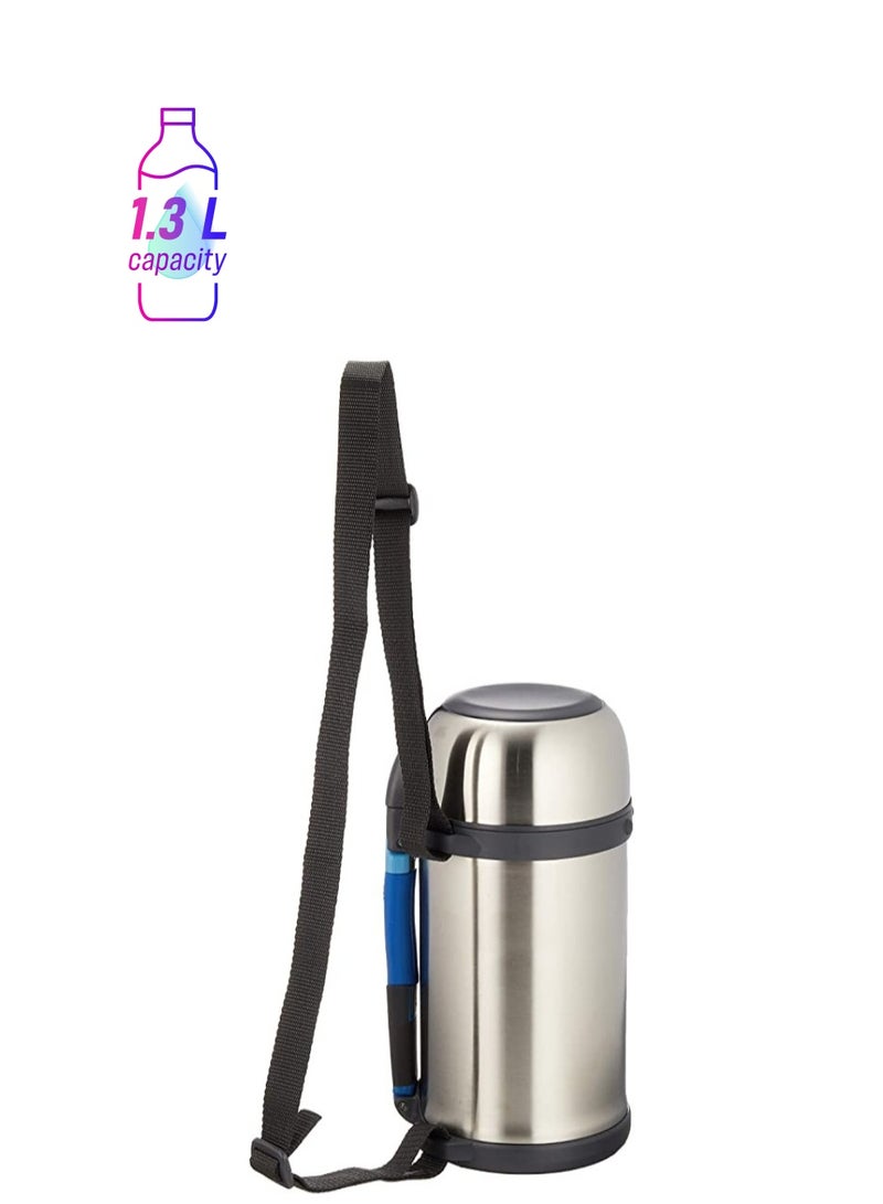 زوجيروشي زجاجة مع كوب، ستانلس ستيل 1.3 لتر - Image 1