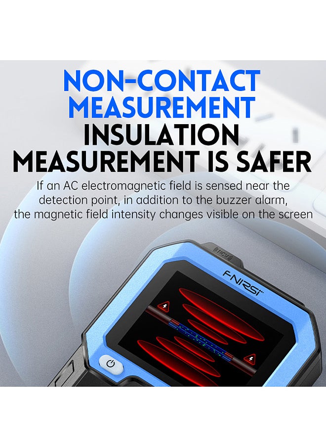 FNIRSI 10000 Counts Digital Multimeter 2.4-inch TFT Display Handheld Multimeter Professional True RMS Voltage Resistance Frequency Tester Temperature Measurement Meter with Automatic Shutdown Function  - Image 2
