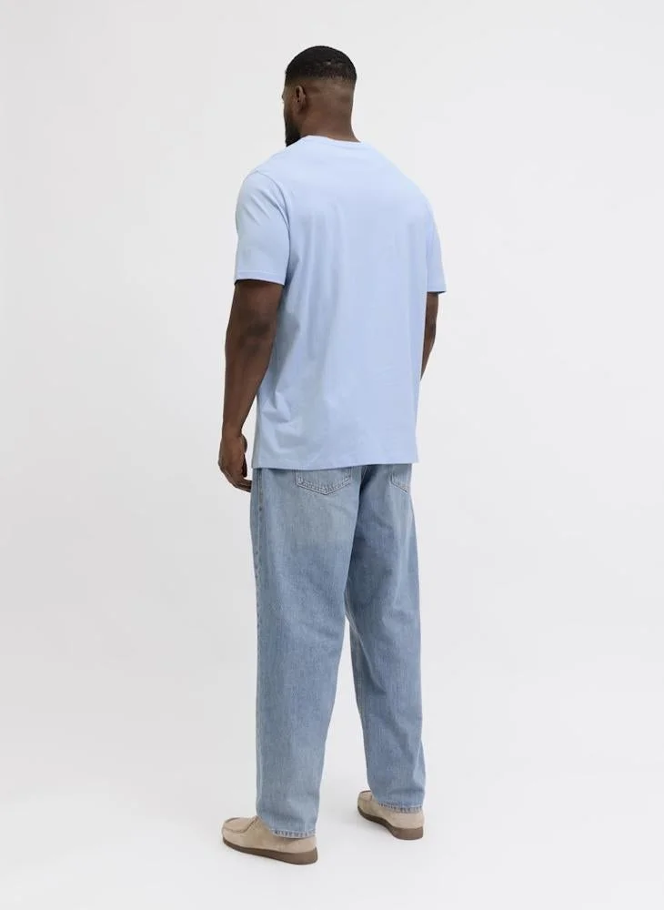 JACK & JONES Plus Size Graphic Crew Neck T-Shirt