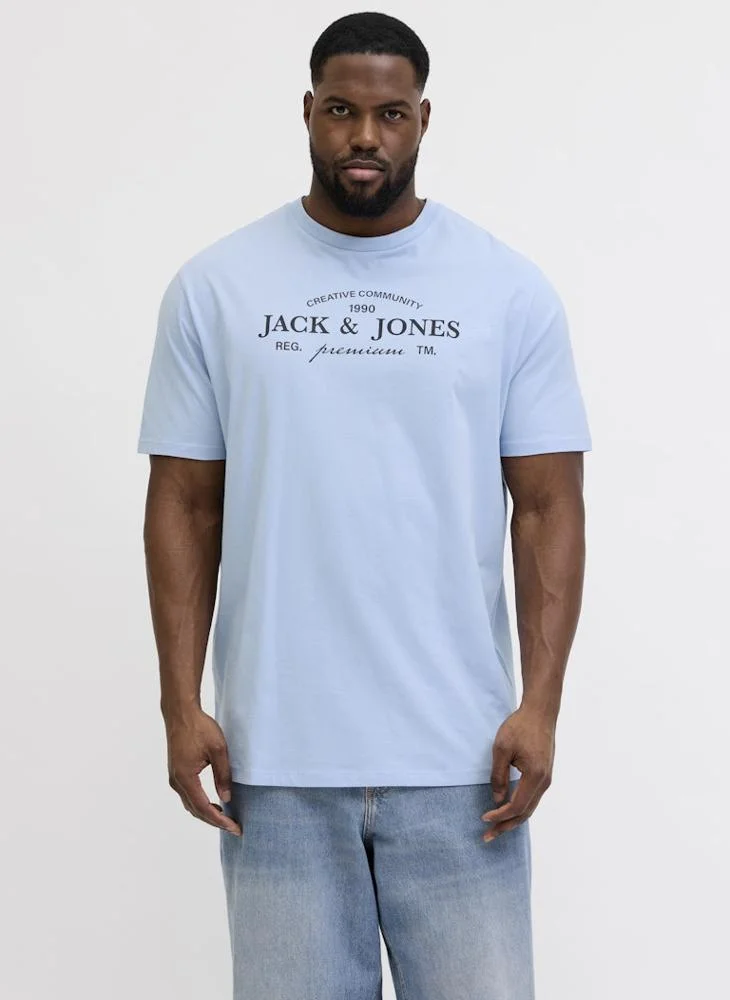 Plus Size Graphic Crew Neck T-Shirt