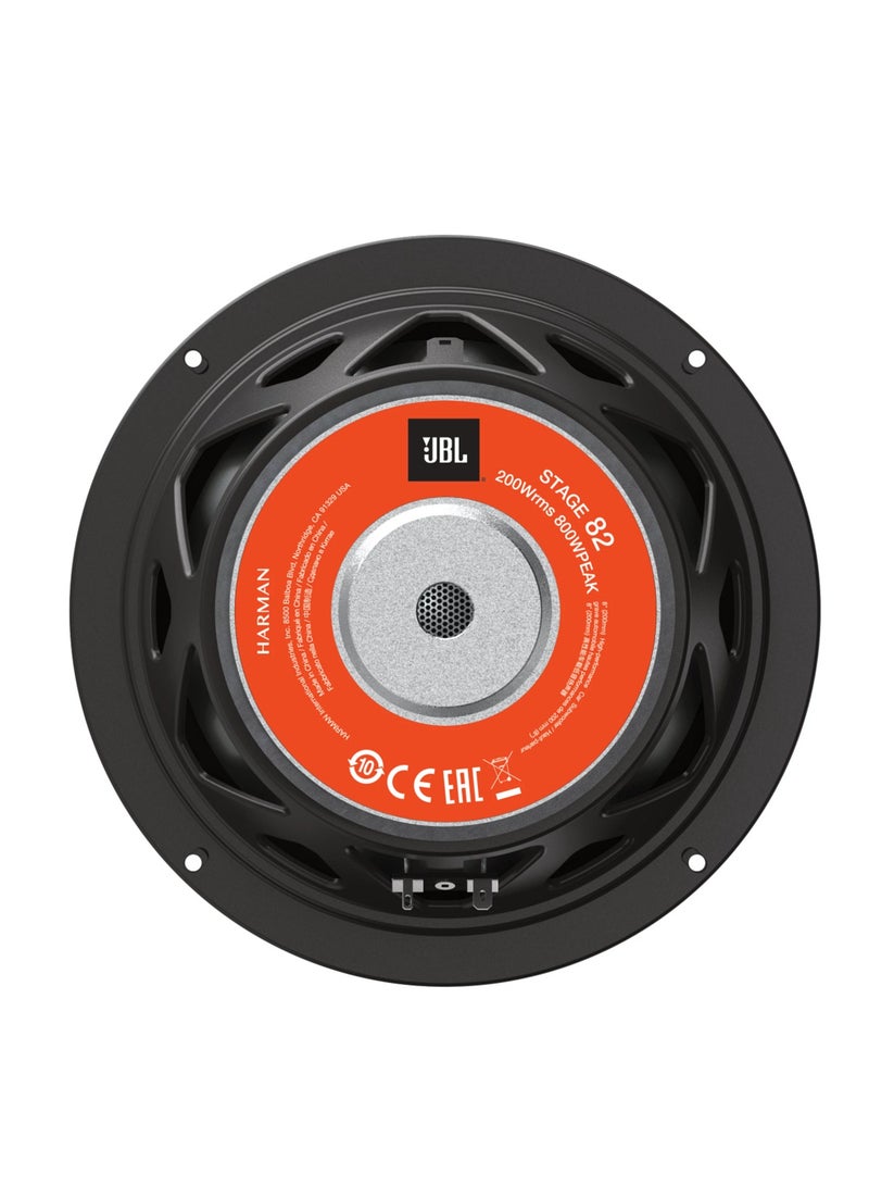 JBL Stage 82 – 8 inch (200mm)  Car Subwoofer - Nominal Power 200W, Peak Power 800W - Image 2
