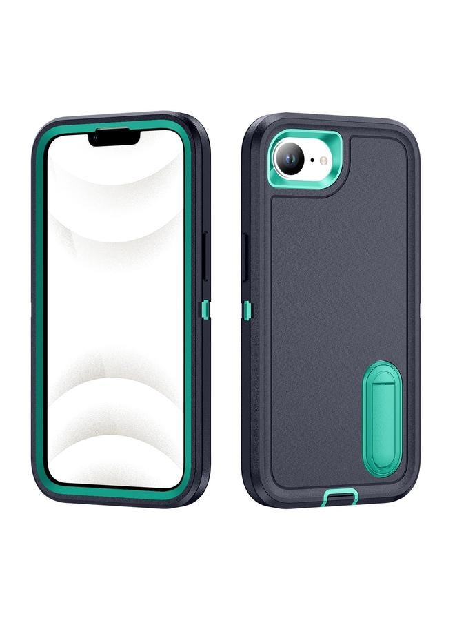 S-TOP Case For iPhone 16e Rugged PC + Silicone Phone Case with Holder - Image 1