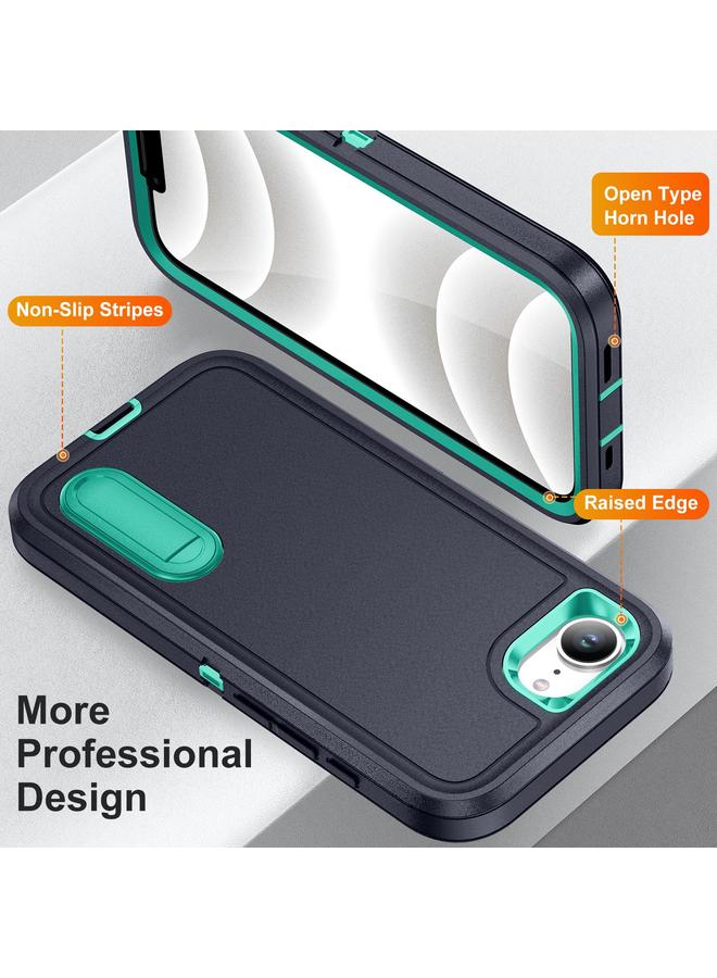 S-TOP Case For iPhone 16e Rugged PC + Silicone Phone Case with Holder - Image 3