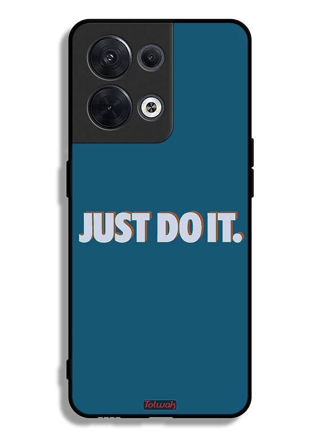 Tolwak Oppo Reno8 5G Protective Case Cover Just Do It - Image 2