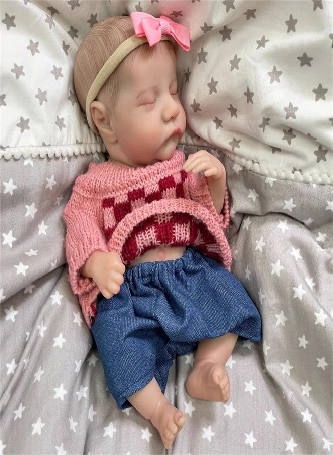 GYCV Lifelike Mini Reborn Baby Dolls Full Body Silicone Girl 12 Inch Realistic Newborn Dolls with Feeding Accessories & Gift Box Real Life Baby Dolls Toys Set Birthday Gifts for Kids Girls Age 3+ - Image 4