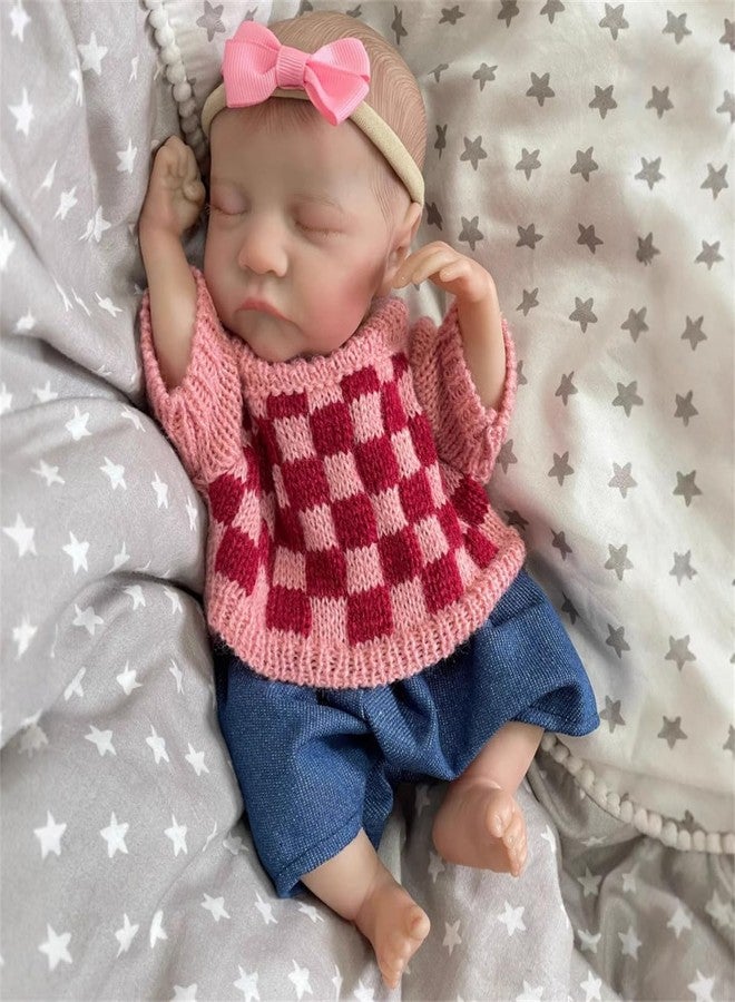 GYCV Lifelike Mini Reborn Baby Dolls Full Body Silicone Girl 12 Inch Realistic Newborn Dolls with Feeding Accessories & Gift Box Real Life Baby Dolls Toys Set Birthday Gifts for Kids Girls Age 3+ - Image 3