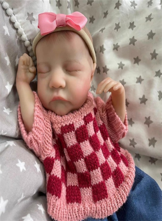 GYCV Lifelike Mini Reborn Baby Dolls Full Body Silicone Girl 12 Inch Realistic Newborn Dolls with Feeding Accessories & Gift Box Real Life Baby Dolls Toys Set Birthday Gifts for Kids Girls Age 3+ - Image 5