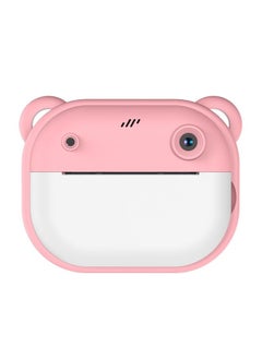 Generic Front And Rear Dual Camera 2400W HD Children's Digital Printer SLR Camera Instant Shooting And Printing-Body Color:Bear Powder  - Image 2