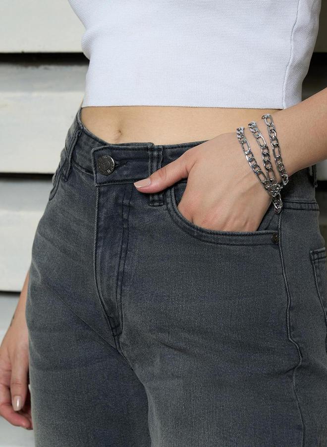 هاي ستار جينز بقصة مستقيمة وخصر مرتفع من ستايلي - Image 4