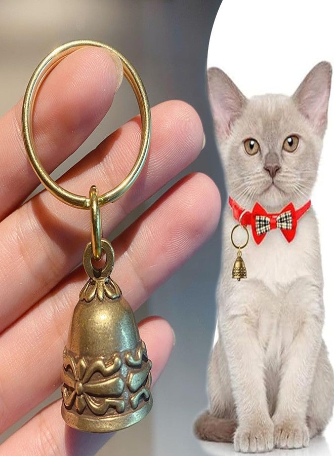 KuuGuu 4 PCS Copper Collar Bells for Small Pets - Retro Craft Bells, 0.7 Inch, Not Bulk, DIY, Anti-Lost ID Tags - Image 3