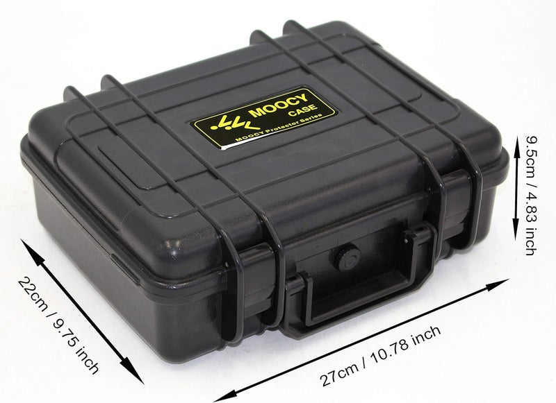 MOOCY 10" Small Hard Case with Customizable Foam Insert, 10.8x8.6x3.7 - Watertight Airtight Crush-Resistant Case for Pistol, Camera, Microphone & Electronics - Image 3