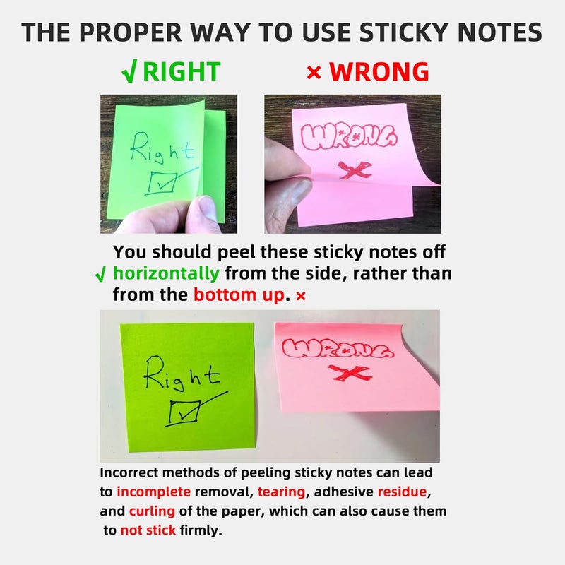 RAINBAM Retro Interfaces 4Pads/200 Sheets 3x3in Sticky Notes Set, Vintage Memo Pads with High-Adhesive, Reusable Tearable Post it Notes for Journal Planners Office School Home, Bulk Stationery Gift - Image 2