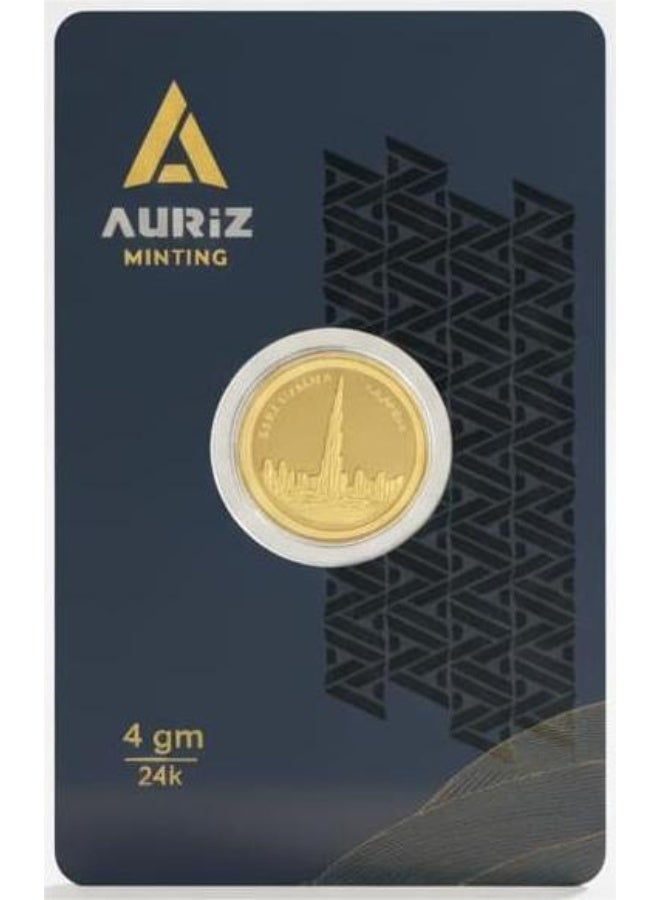 أوريز سك مجوهرات ريزان - عملة أوريز مينتينج من الذهب الخالص عيار 24 قيراطًا بوزن 4 جرام | - Image 1