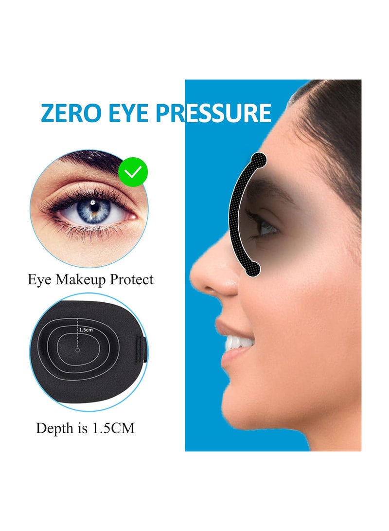 Sleep Mask for Side Sleeper 3 Pack, 100% Blackout 3D Eye Mask for Sleeping, Night Blindfold for Men Women