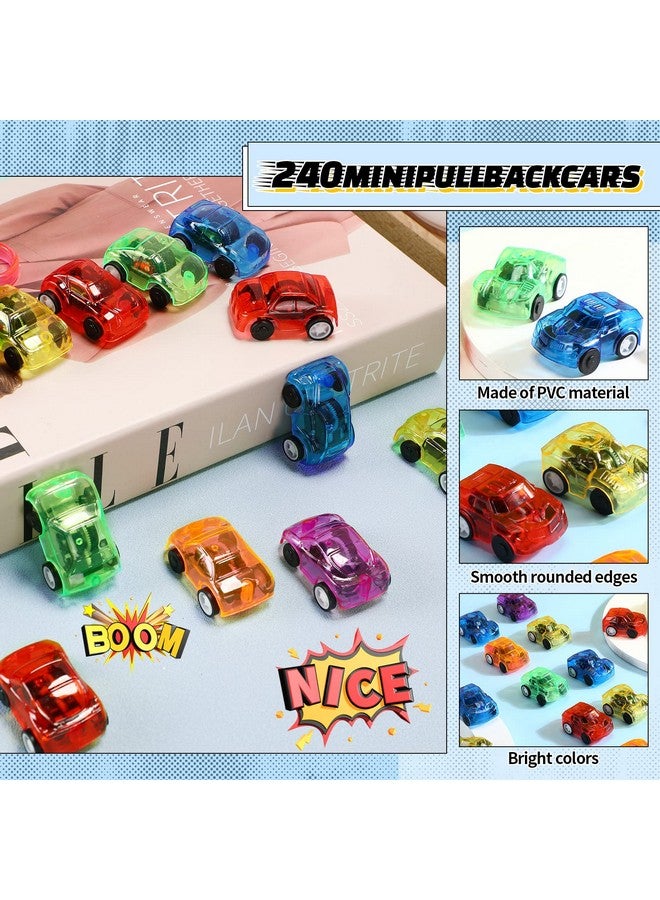 Jerify 240 Pack Pull Back Cars Bulk Mini Car Toys Assorted Colorful Cars Party Favor Pinatas Fillers Small Vehicles for Party Favors Holiday Goodie Bag Stuffers Teacher Treasure Prize Boys Girls - Image 2