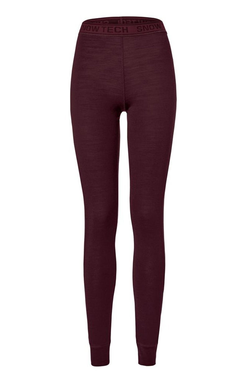 Tchibo Women Full Length Plain Legging, Maroon - Image 2