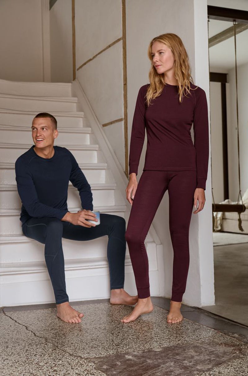 Tchibo Women Full Length Plain Legging, Maroon - Image 4