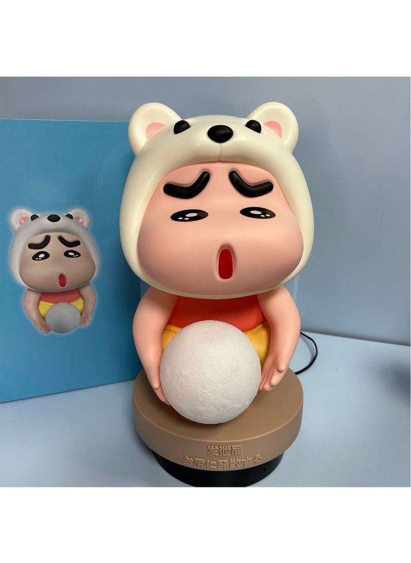 Generic - Cute Anime Doll GK Large Moon Shin-Chan Model Cartoon Moon Shin-Chan Model Luminous Model Ornaments 42Cm - Image 1