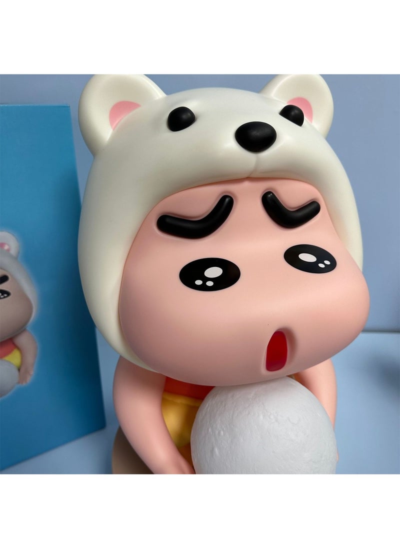 Generic - Cute Anime Doll GK Large Moon Shin-Chan Model Cartoon Moon Shin-Chan Model Luminous Model Ornaments 42Cm - Image 1