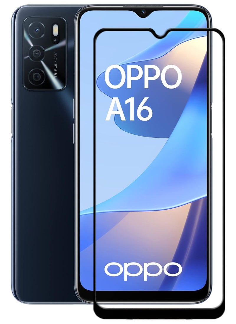 ACLIX Antistatic ESD Dustproof Premium Quality High Definition Tempered Glass Screen Protector Designed For Oppo A16 - Image 1