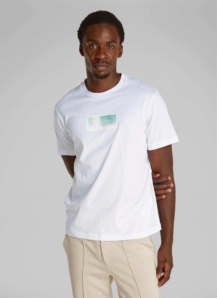 CALVIN KLEIN Overlay Logo T-Shirt  - Image 1