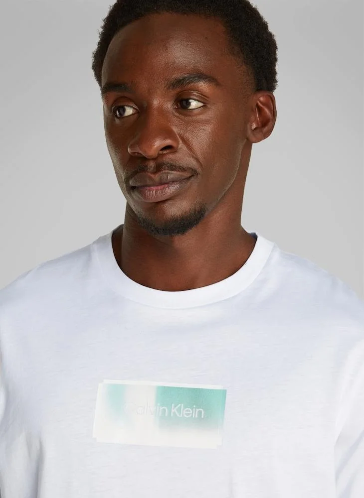 CALVIN KLEIN Overlay Logo T-Shirt