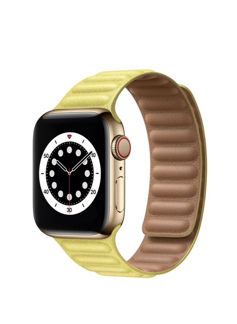 Compatible with Apple Watch Band 41mm 40mm 38mm, Genuine Leather Watch Strap Replacement for Apple Watch Series 7/6/5/4/SE/3/2/1 iWatch - Image 1