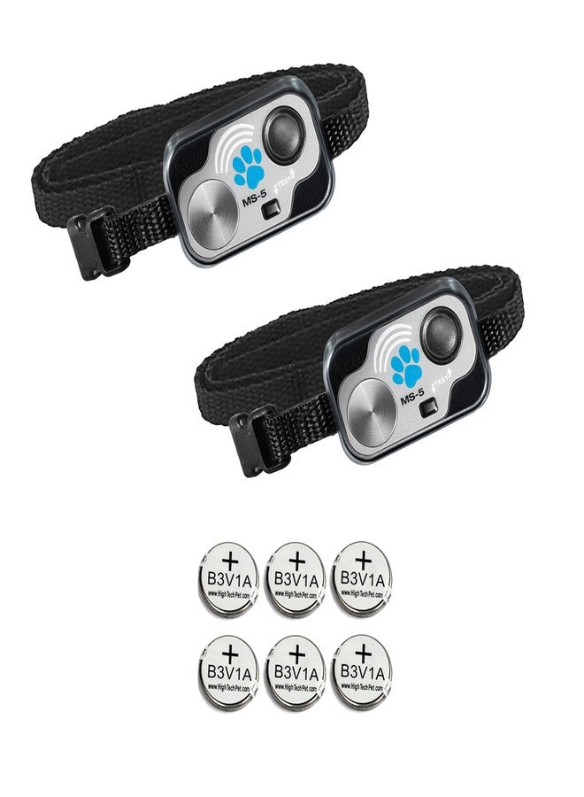 High Tech Pet Genuine MS-5 Automatic Pet Door Collars from High Tech Pet Brand - Combo Pack or 2 Collars and 6 Free Batteries - Image 1