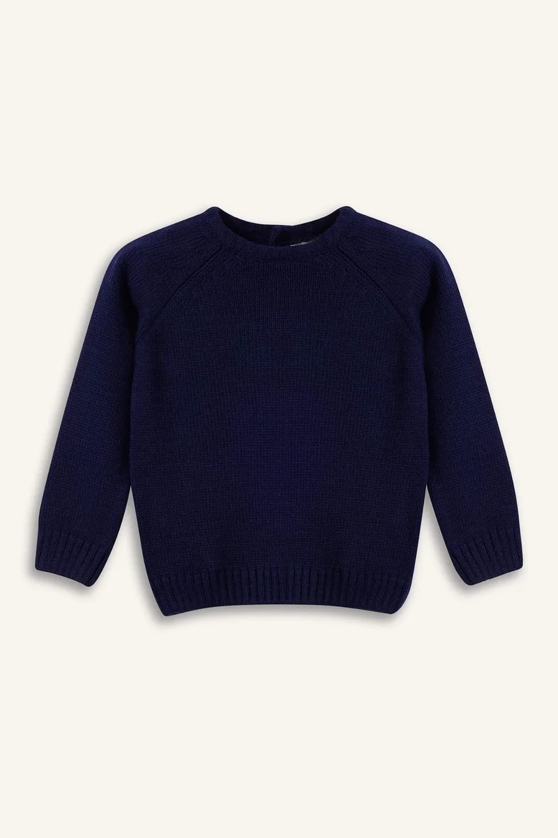 DeFacto Baby Boy Regular Fit Crew Neck Knitted Pullover