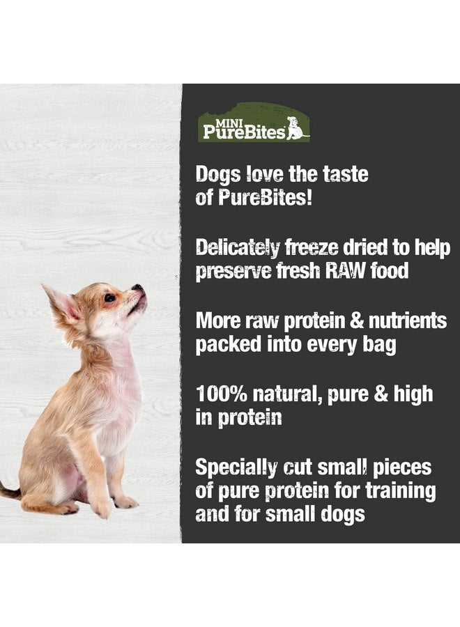 بيور بيتيس مكافآت الكلاب من PureBites Mini المصنوعة من لحم البقر المجفف بالتجميد | مكون واحد فقط | 85 جرام - Image 4