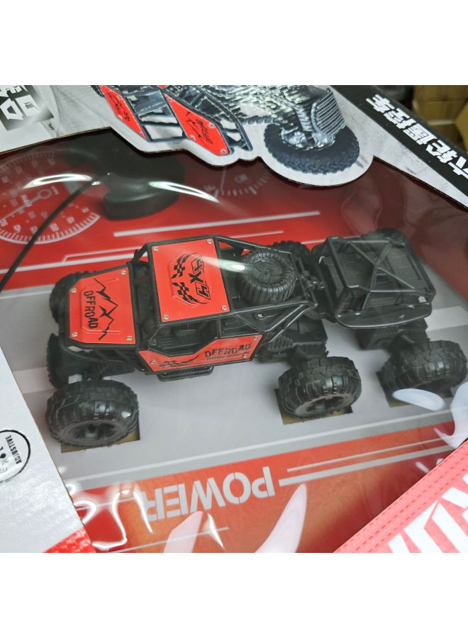 Six-wheel Alloy Large Remote Control Off-road Vehicle Toy Car Electric High-speed Charging Climbing Car Boy Children Racing-Color:Four-channel Alloy High-speed Racing Belt Shock Absorber  - Image 4