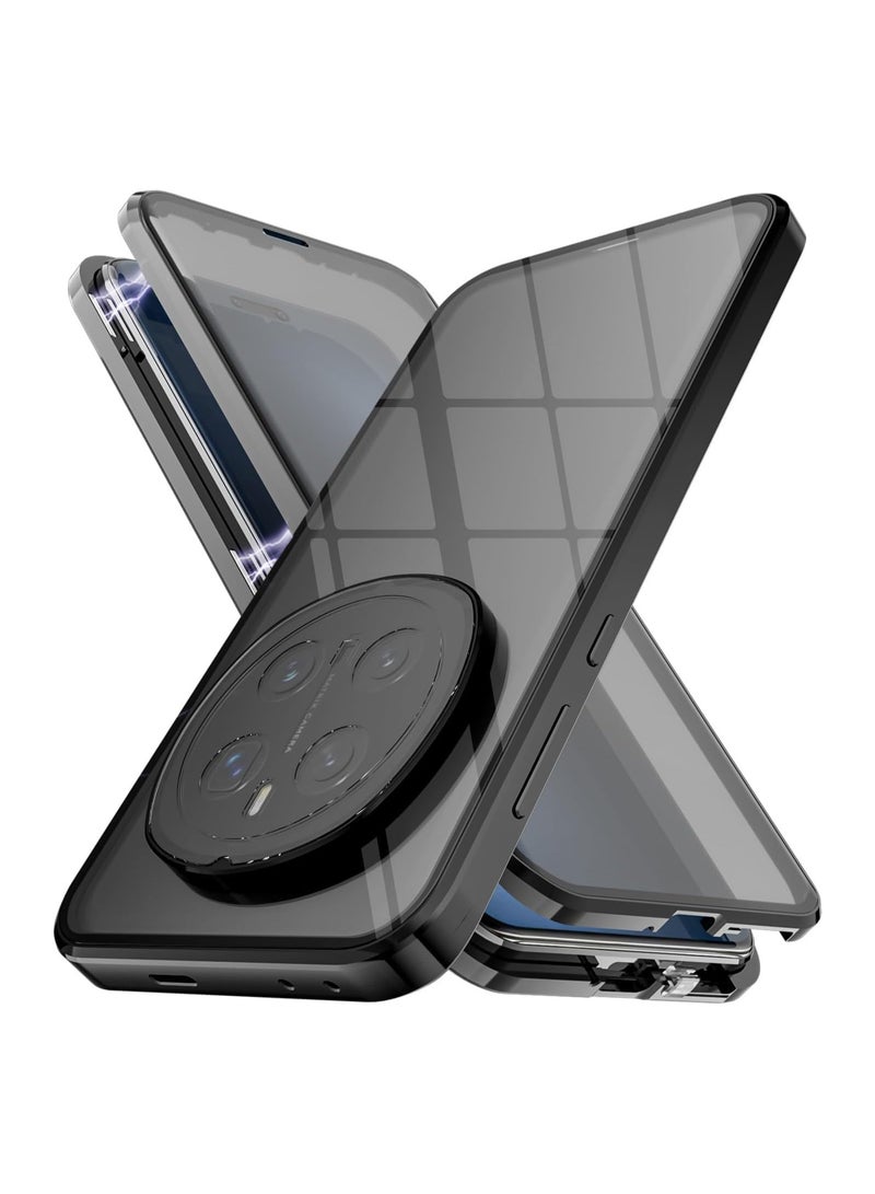Compatible with Honor Magic 7 Pro shell, privacy shell magnetic adsorption, front and rear 360-degree comprehensive protection shell, with anti-spy tempered glass