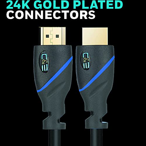 C&E 4K HDMI Cable 3ft, HDMI Cable Support 4K@24Hz, 10.2 Gbps, Support ethernet, Dolby Vision, eARC Compatible with Apple TV, Nintendo Switch, Roku, Xbox, PS4, Projector-0.9M - Image 4