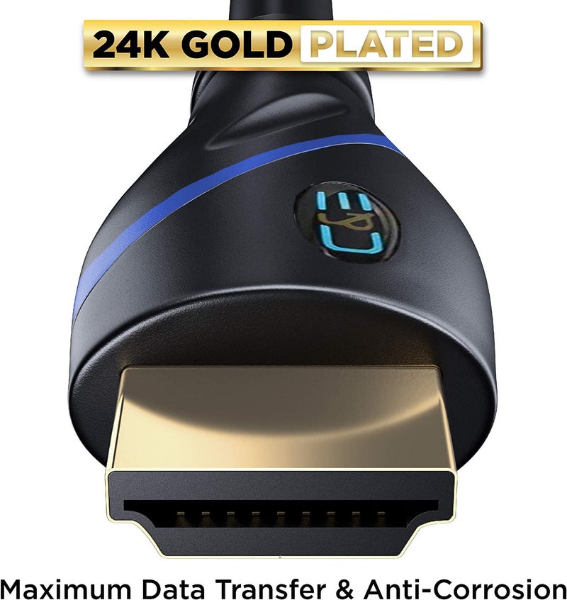 C&E 4K HDMI Cable 3ft, HDMI Cable Support 4K@24Hz, 10.2 Gbps, Support ethernet, Dolby Vision, eARC Compatible with Apple TV, Nintendo Switch, Roku, Xbox, PS4, Projector-0.9M - Image 3