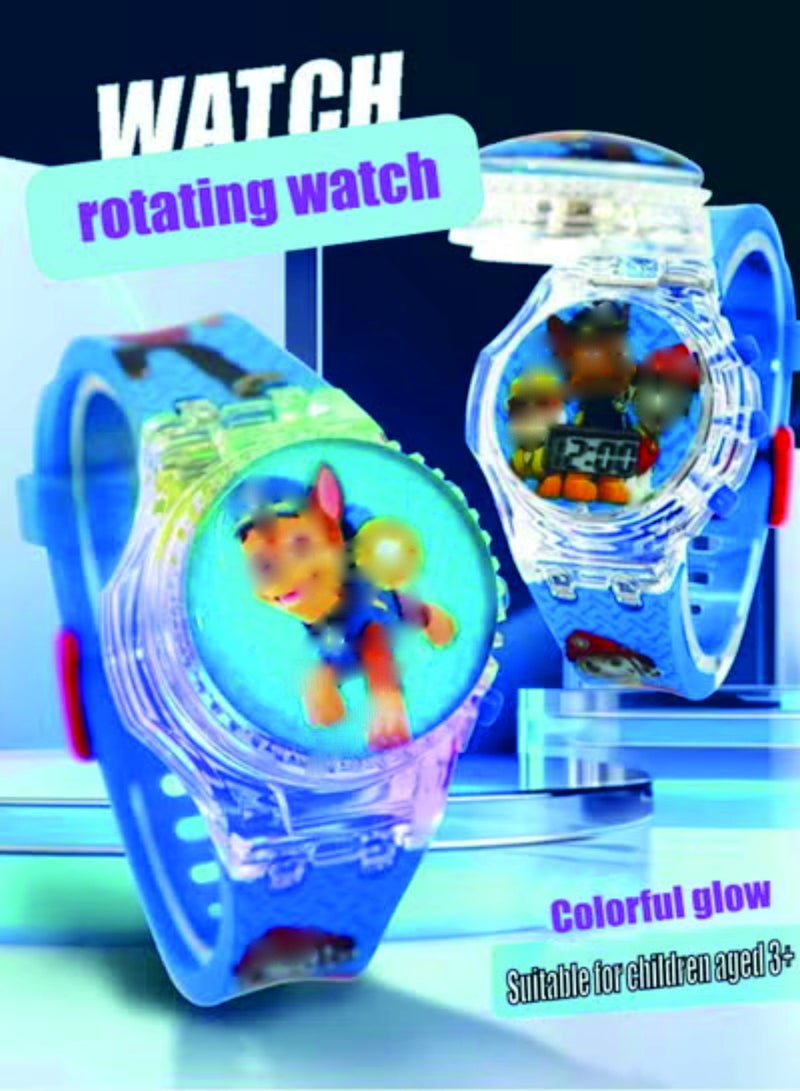 Spinning Top Music Light Watch Cartoon  Watch Children's  Watch - Image 2