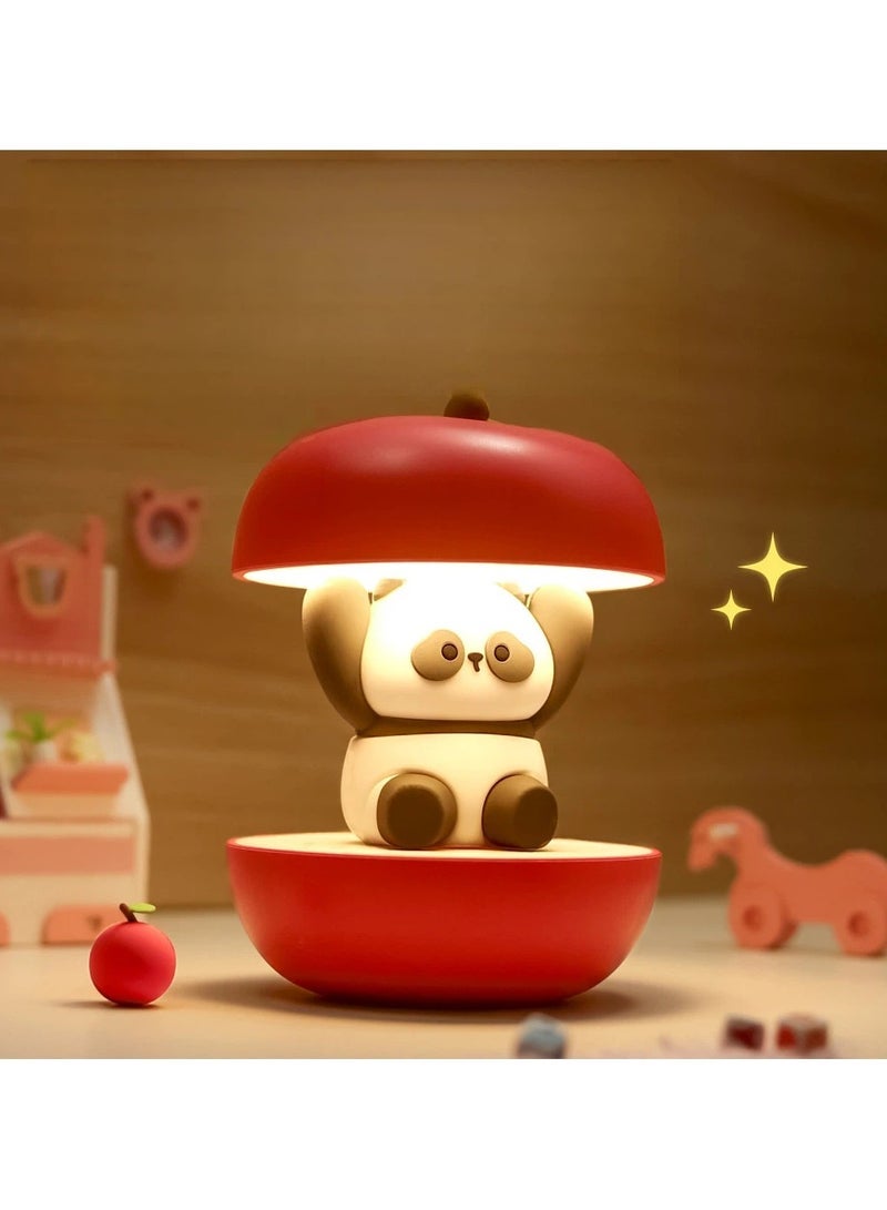 Cute Panda Night Light 3 Level Dimmable LED Bedside Lamp USB Powered Lovely Decor Light for Kids Bedroom Nursery - Image 3