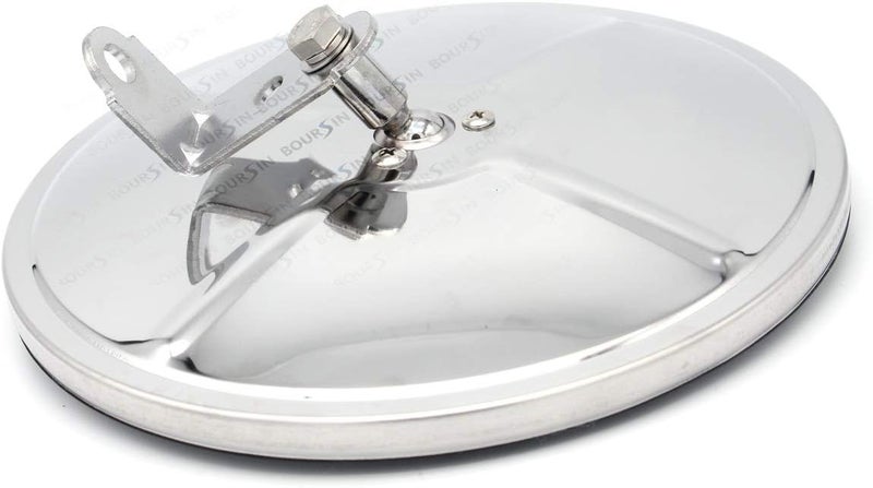 Boursin 8" Blind Spot Round Door Mirror for Isuzu NPR, GMC, Chevrolet (1998-2007) - Image 2