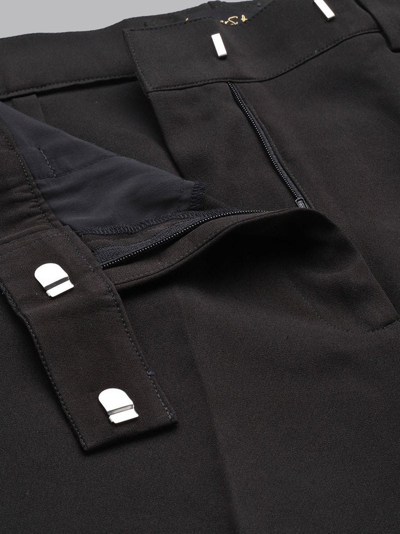 Powersutra Regular Fit Black Trousers for Women - Image 4