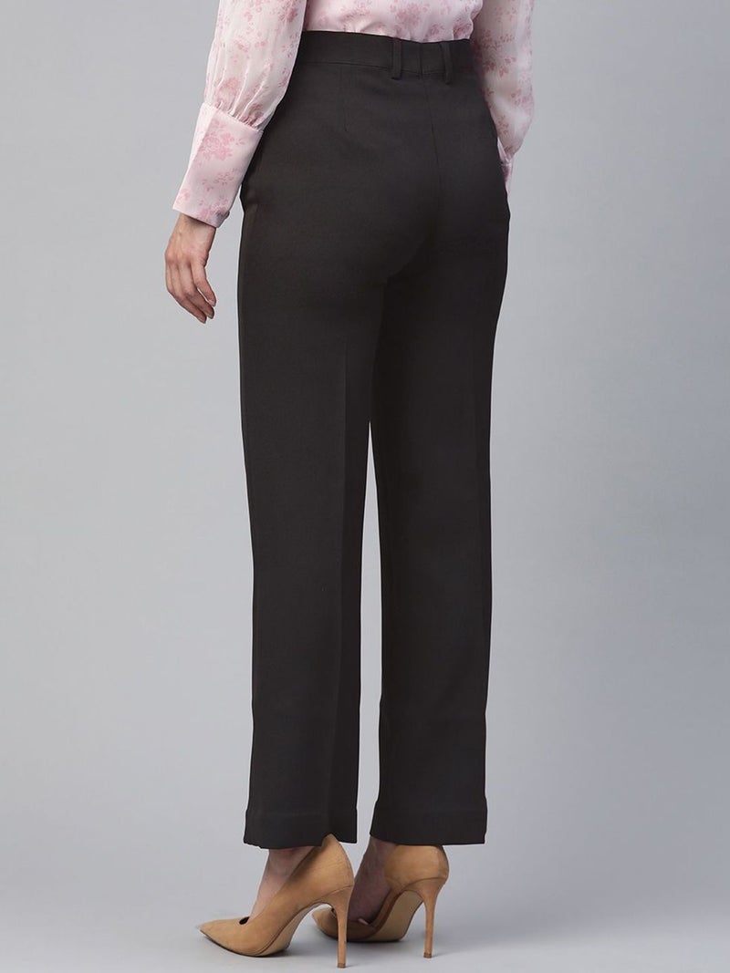 Powersutra Regular Fit Black Trousers for Women - Image 3