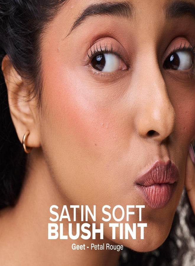 SIMPLYNAM Satin Soft Blush Tint | Geet: Petal Rouge | Weightless Creamy Cheek Tint for Natural Glow | Long-Lasting Hydration | Effortless Blend for All Skin Tones | Vegan & Cruelty-Free | 1.5 g - Image 4