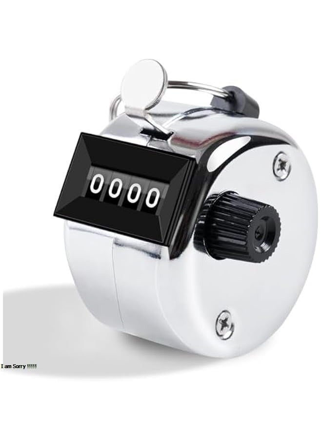 Green Tiger Handheld Lap Counter, 4-Digit Mechanical Counter with Nylon Lanyard for Sports, Activities, Fitness - Image 1