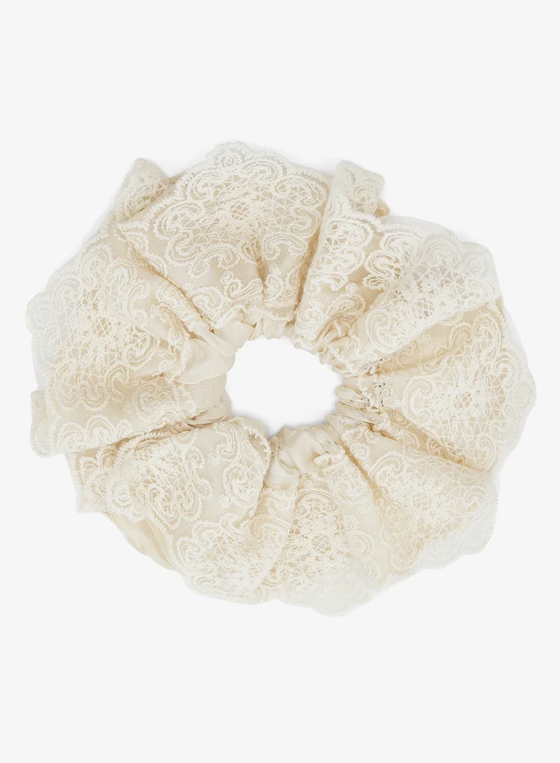 ELLA Lace Detail scrunchie