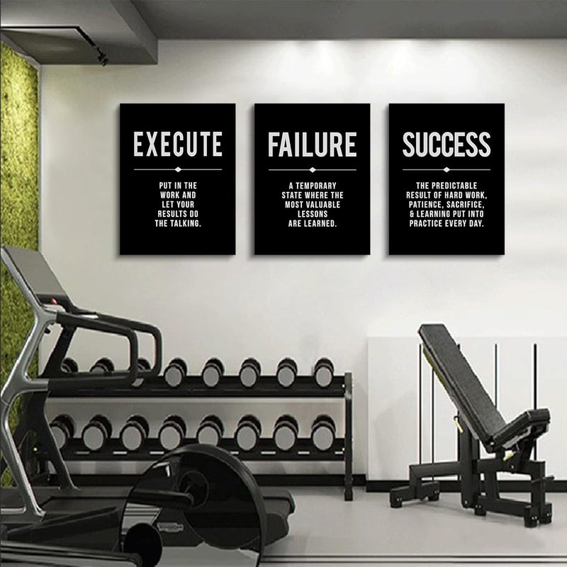 BPA Framed Canvas Wall Art - Motivational Quotes Set - Image 5