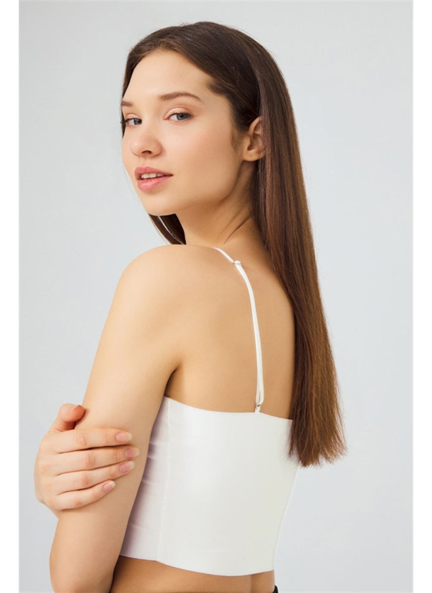 COTTONHILL Adjustable Thin Straps Laser Cut Crop Bustier 3 Pack  - Image 4