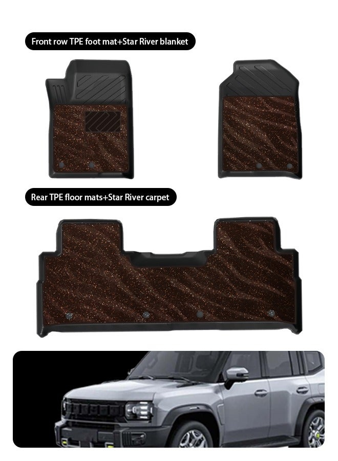 Generic Car floor mats are compatible with Jetour T2, hybrid, and gasoline vehicles. 2023-2025 model year car floor mats, 3D customized car floor mats, all-weather wear-resistant and anti-skid,goodcar  - Image 2