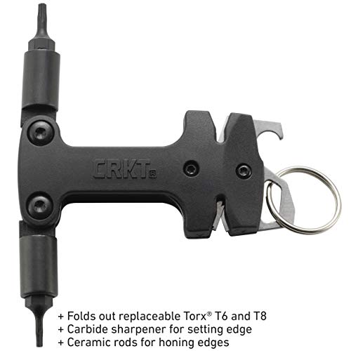CRKT Knife Maintenance Tool Accessory: Torx T6 and T8, Field Sharpener, Bottle Opener, Flat Screwdriver, Glass-Reinforced Nylon Handle, 9704 - Image 4