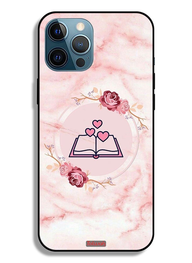 Tolwak Apple iPhone 12 Pro Max Protective Case Three Hearts On Book Artwork - Image 2