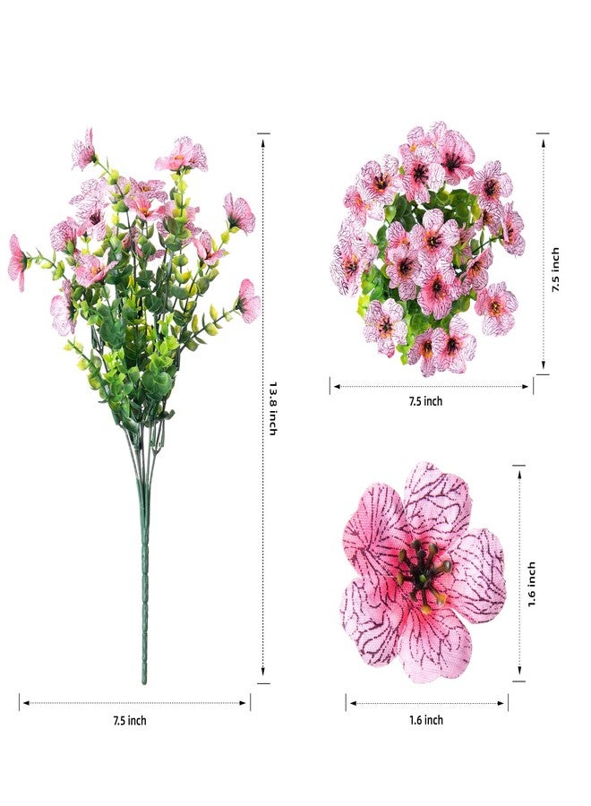 florisso Artificial Fake Plants Flowers for Outdoor Outside Summer Decoration, 12 Bundles Faux Silk Pink Daisy UV Sun Resistant Realistic for Porch Patio Home Window Box Yard Garden Planter - Image 4