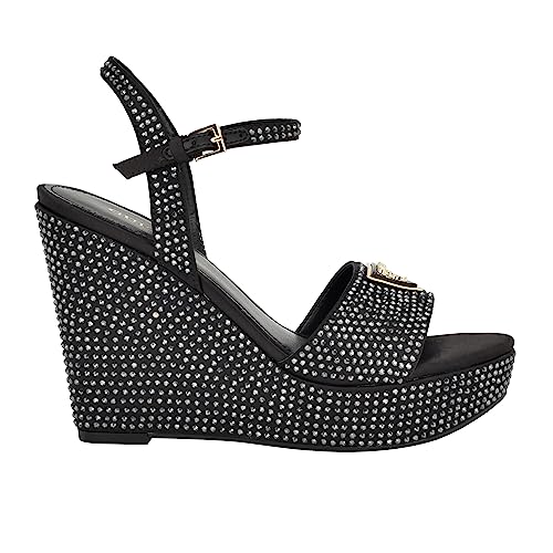 Guess Women's Hippa Heeled Sandal, Black 001, 8 - Image 5