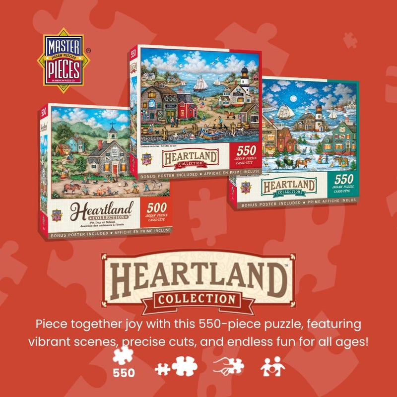 MasterPieces - 550 Piece Jigsaw Puzzle, Roadside Gossip, Fun for Adults, Family, Kids, 18" x 24" - Image 2